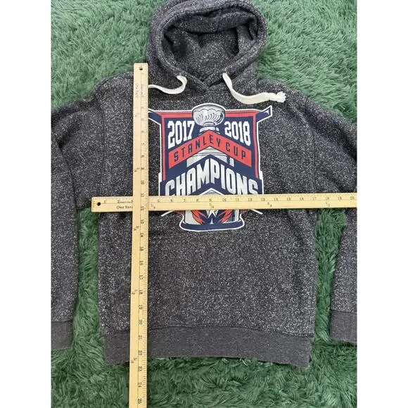 Washington Capitals 2017-2018 Stanley Cup Champions Hoodie Sweatshirt Size S - Picture 5 of 7